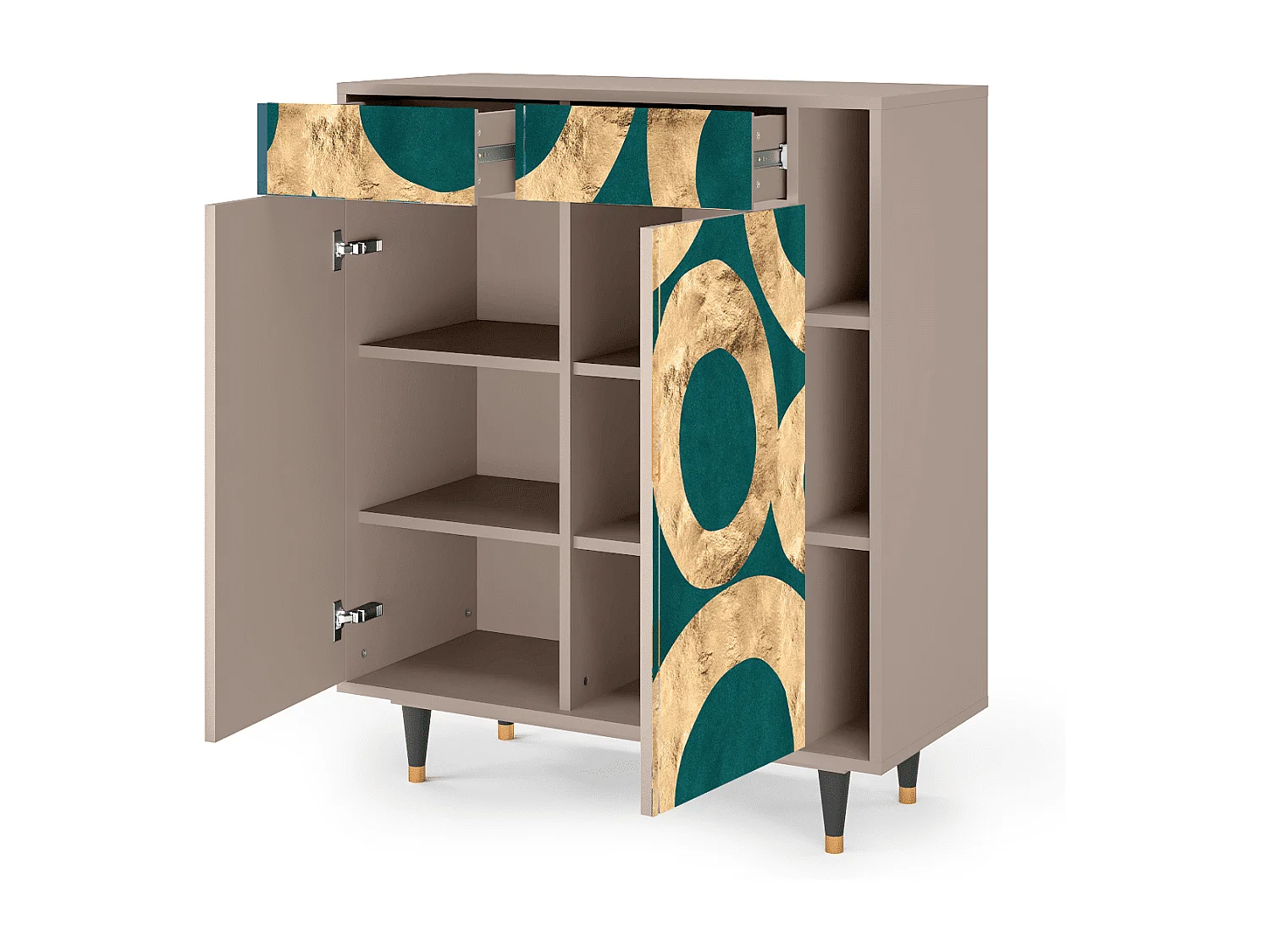 Kredens - 96х110х41 cm - BS6 - Zircon Sphere, Latte