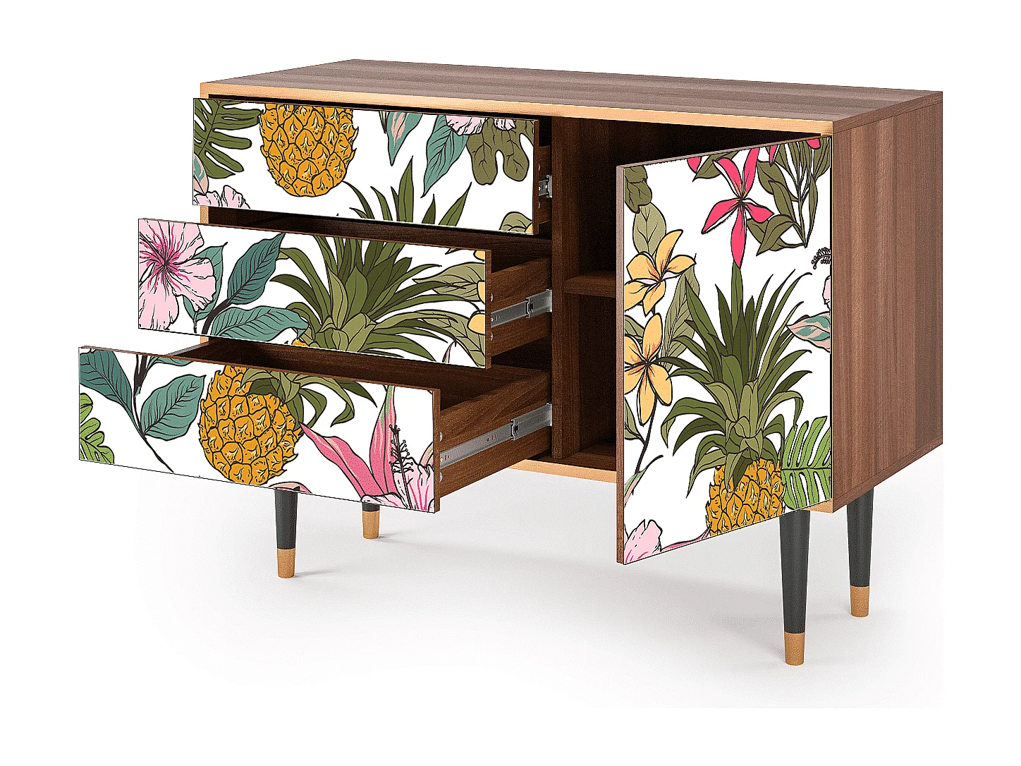 Aparador - 115х84х41 cm - S3 - Estival Fruit, Nogal