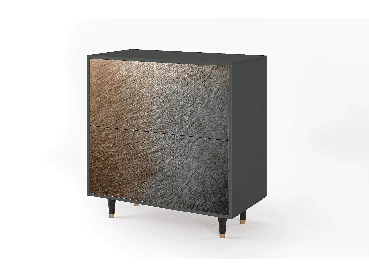 Sideboard - 94x96x48 cm - BS3 - Peanut Hair, Anthrazit