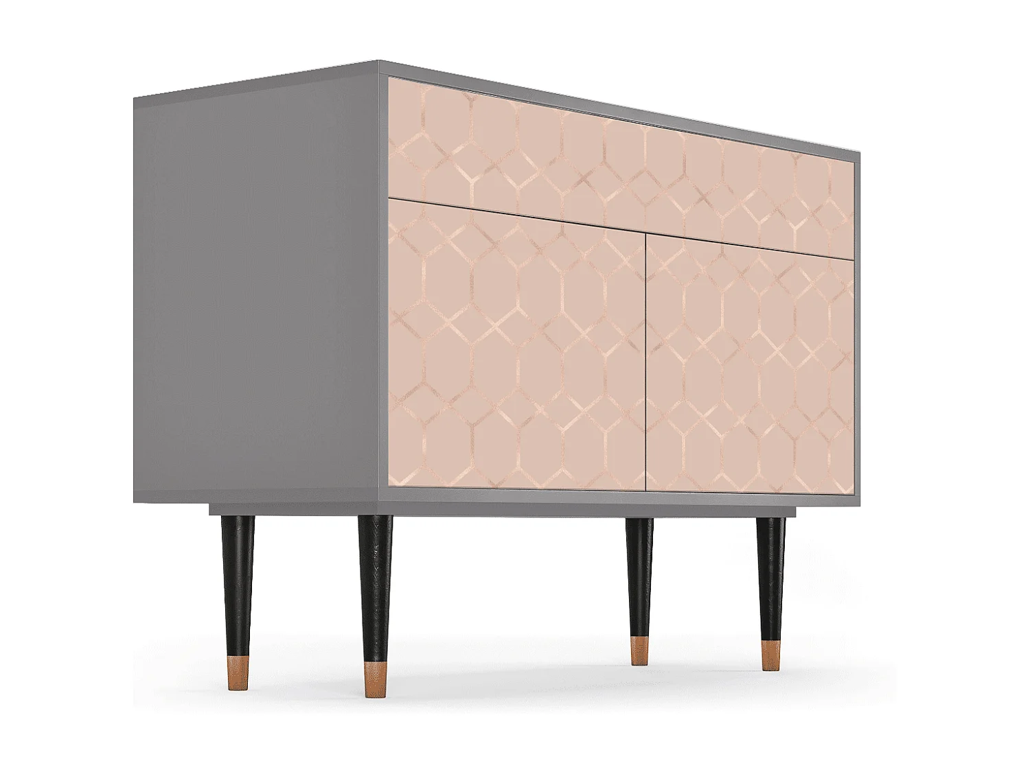 Buffet - 115x85x48 cm - BS4 - Rose Honeycomb, Gris
