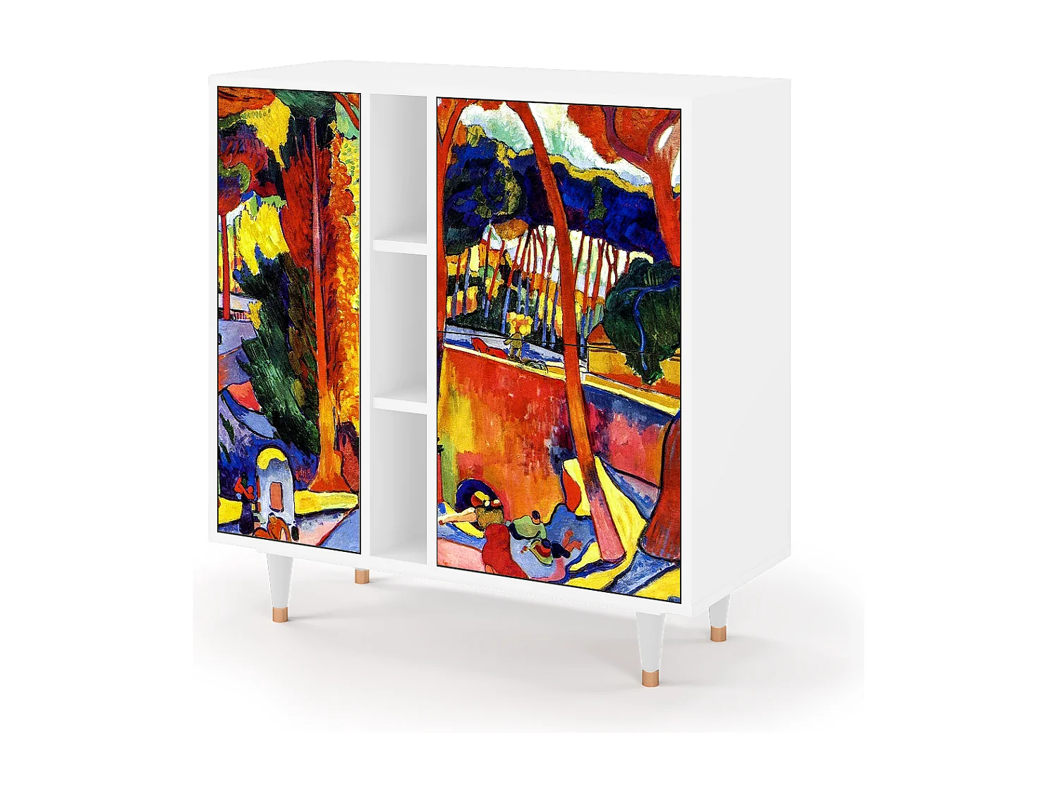 Kredens - 94х96х41 cm - BS5 - The Turning Road, Biały