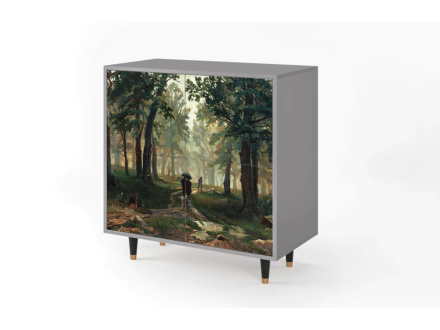 Credenza - 94x96x48 cm - BS3 -  Rain in the Oak Forest, Grigio