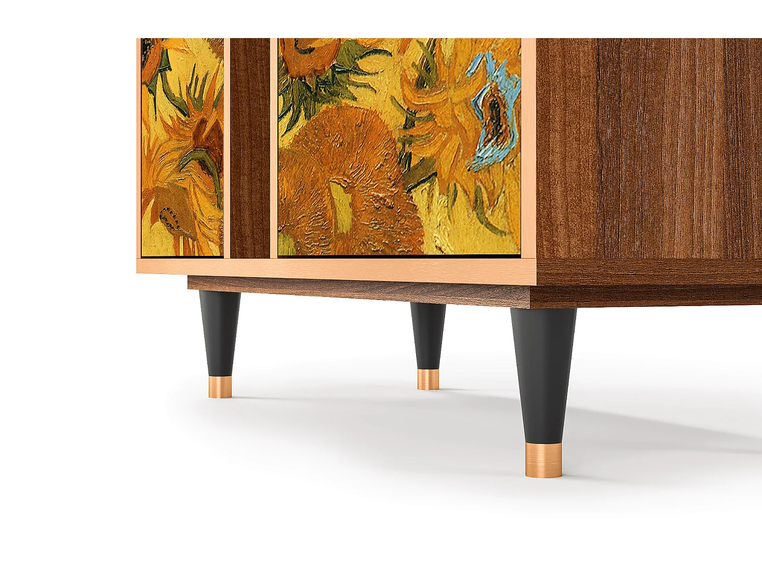 Credenza - 94х96х41 cm - BS5 - Sunflowers, Noce
