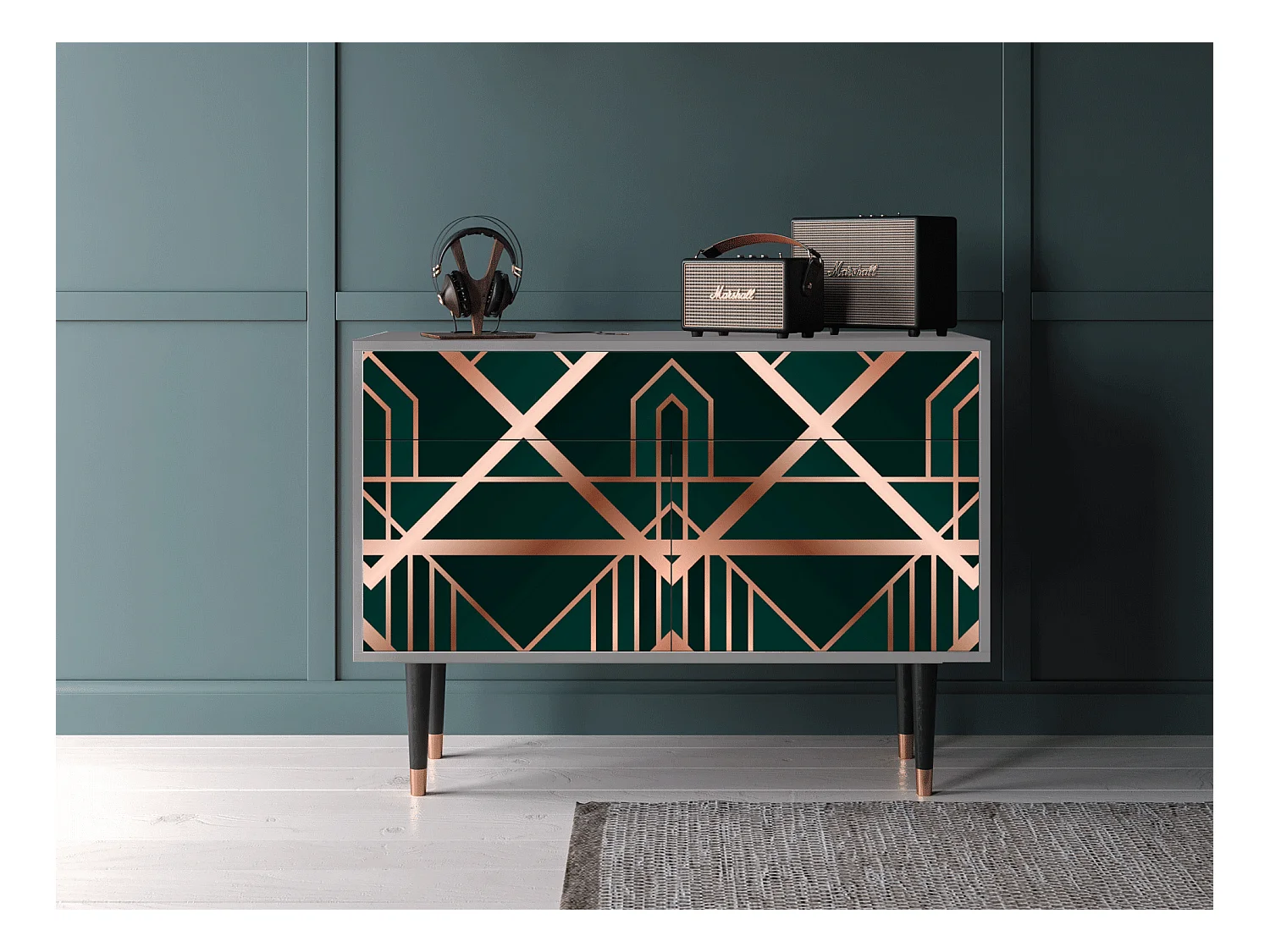 Buffet - 115x85x48 cm - BS4 - Emerald Gatsby, Gris