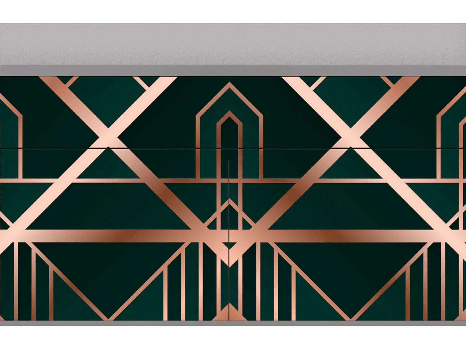 Kredens - 115x85x48 cm - BS4 - Emerald Gatsby, Szary