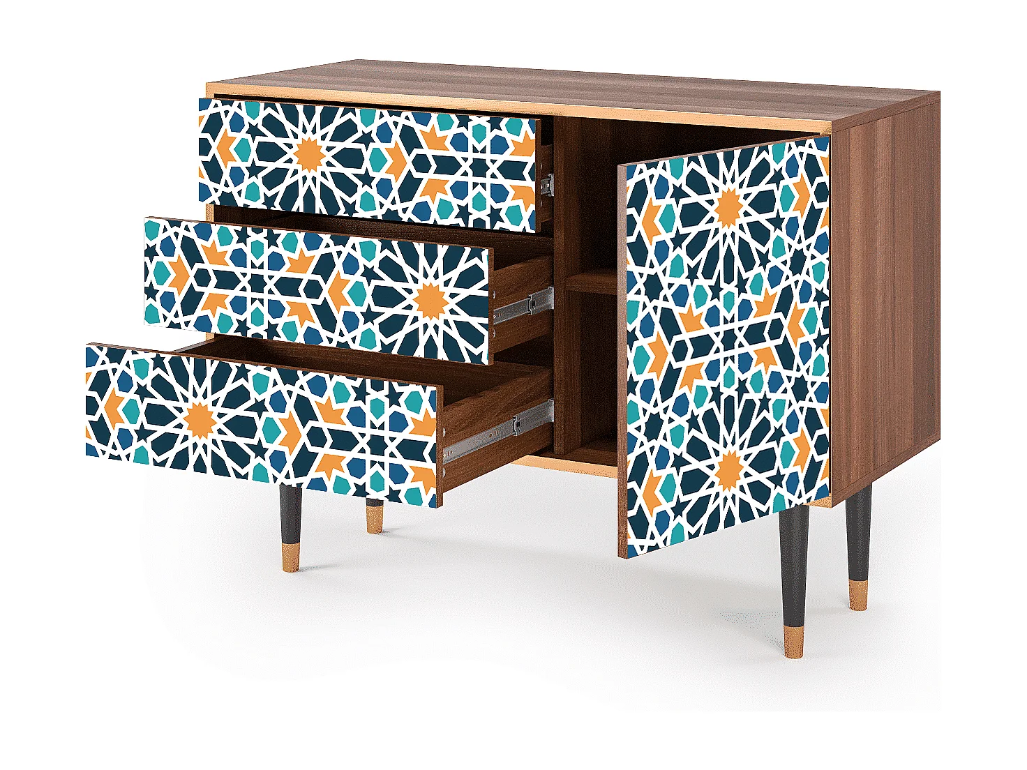 Buffet - 115х84х41 cm - S3 - Kaleidoscope, Noyer