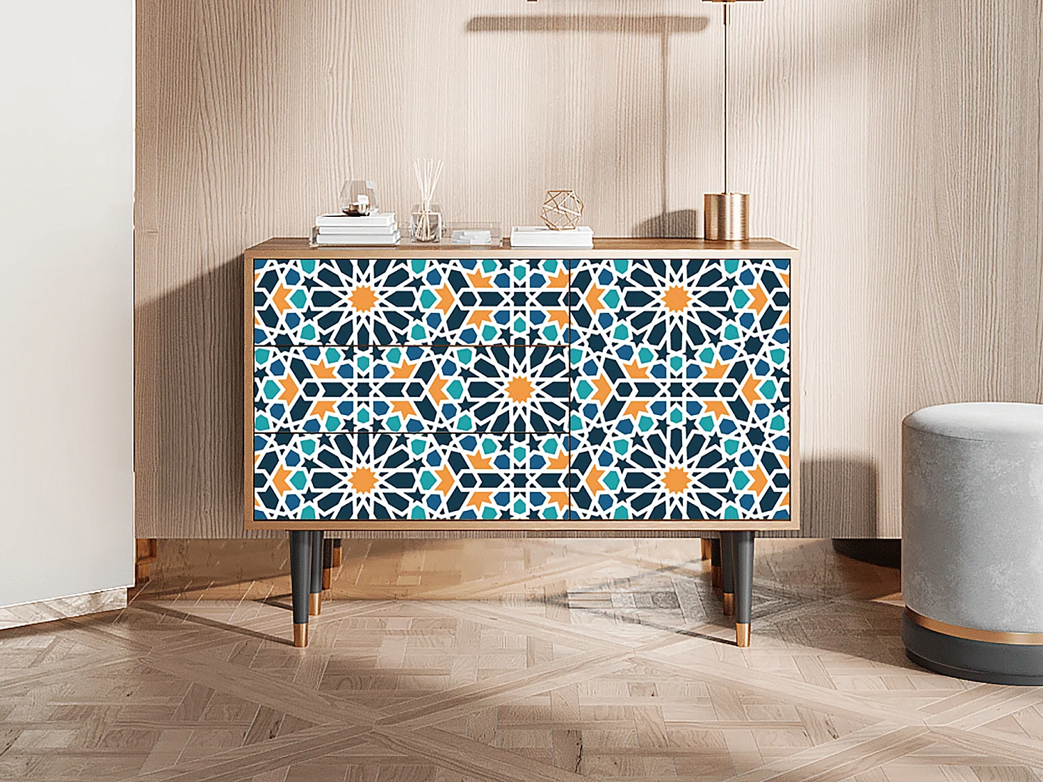 Credenza - 115х84х41 cm - S3 - Kaleidoscope, Noce
