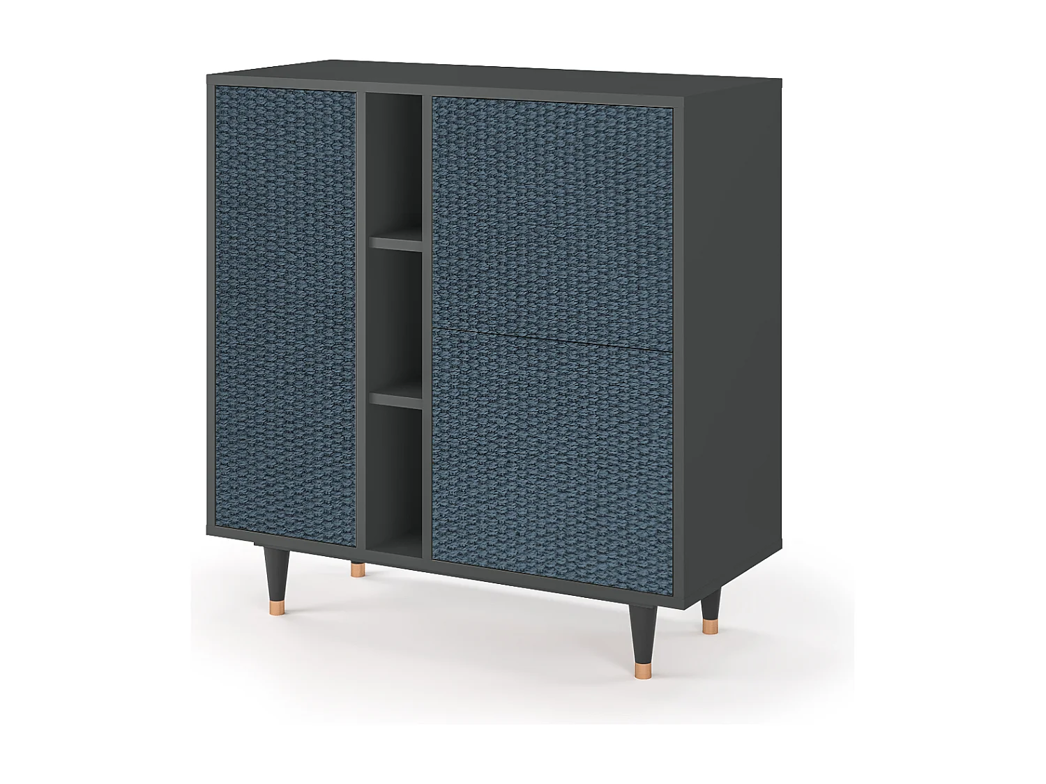 Sideboard - 94х96х41 cm - BS5 - Knitted Pattern, Anthrazit