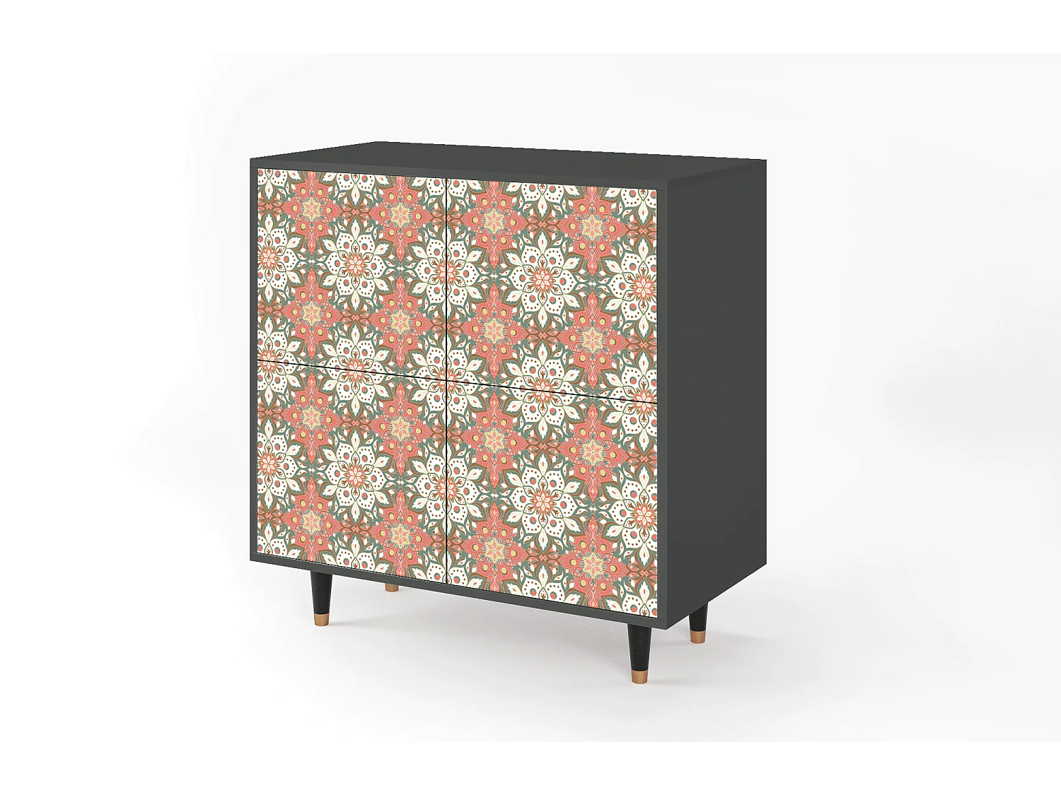 Kredens - 94x96x48 cm - BS3 - Peach Grove, Antracyt