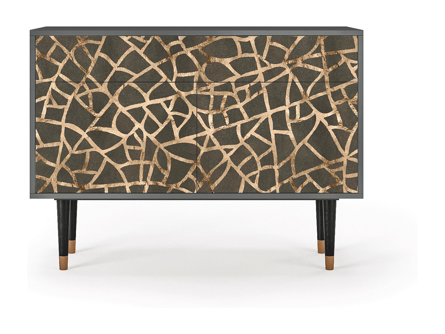 Buffet - 115x85x48 cm - BS4 - Enlarged Leaf, Anthracite
