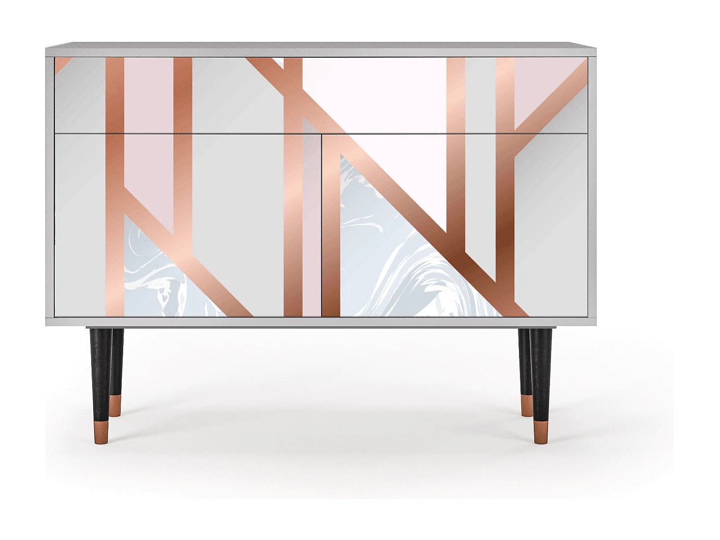 Credenza - 115x85x48 cm - BS4 - Champagne Story, Grigio