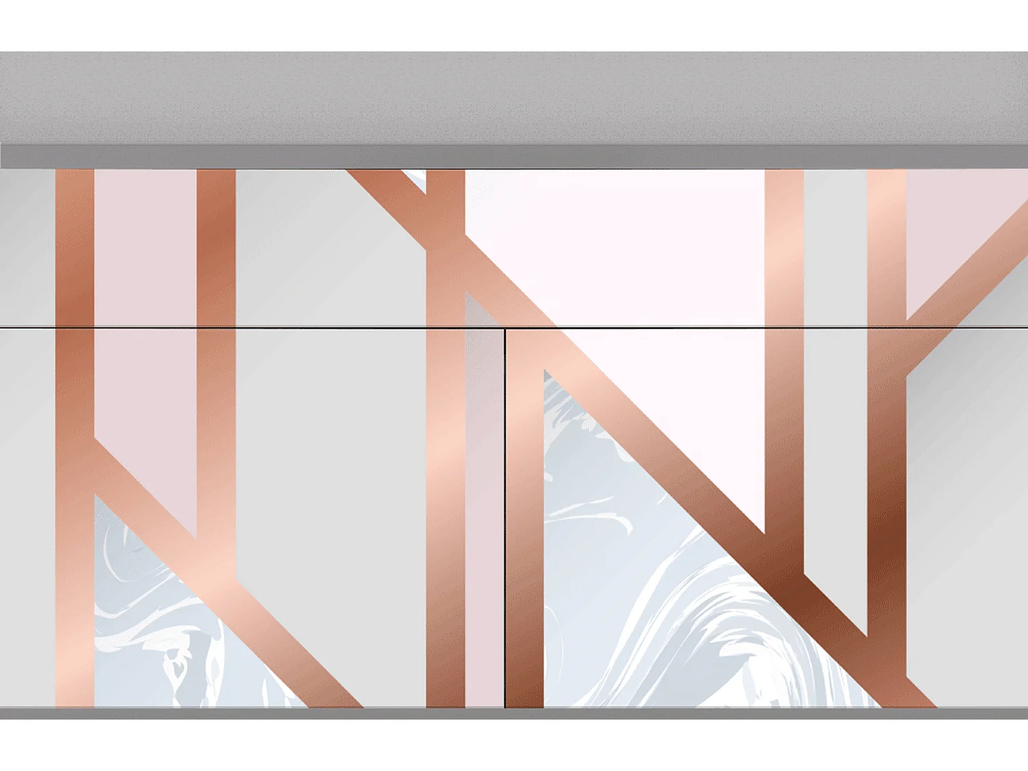 Credenza - 115x85x48 cm - BS4 - Champagne Story, Grigio
