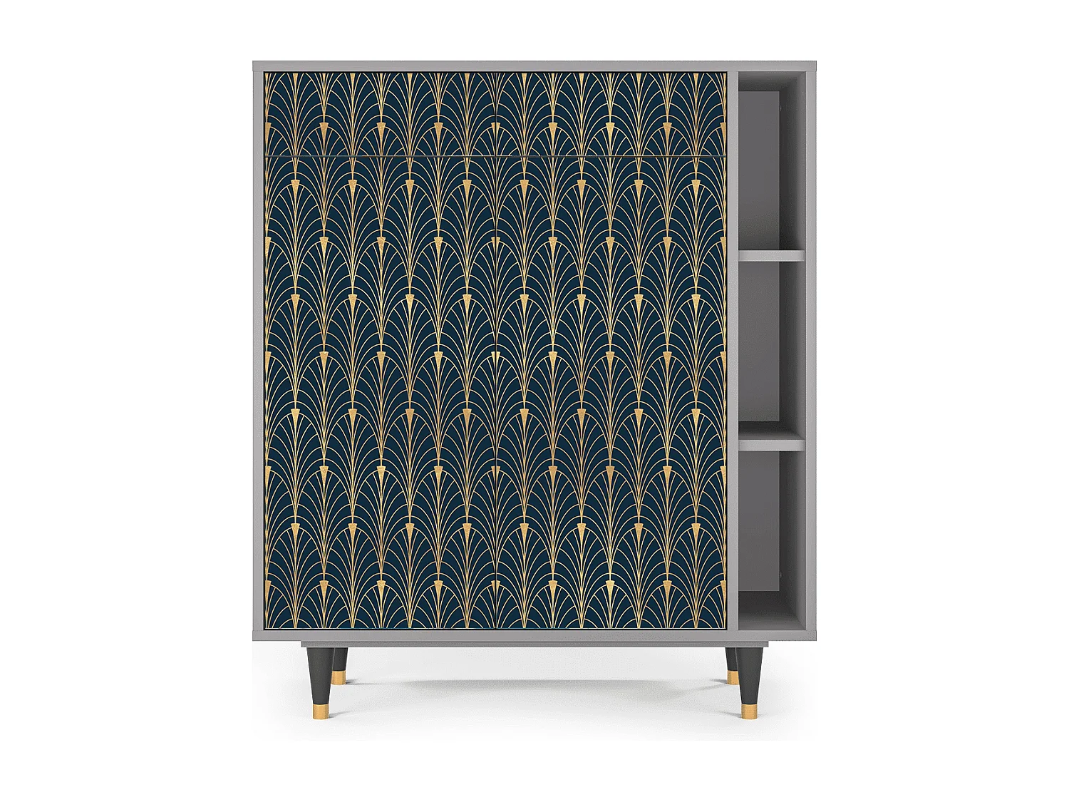 Credenza - 96х110х41 cm - BS6 - Flower of the Nile, Grigio