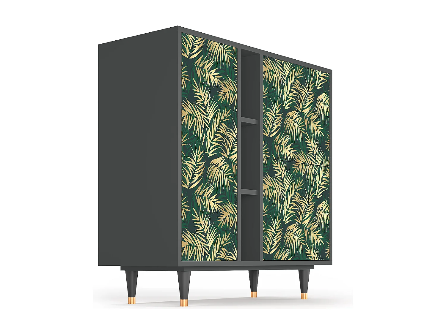 Buffet - 94х96х41 cm - BS5 - Sunny Palm Tree, Anthracite