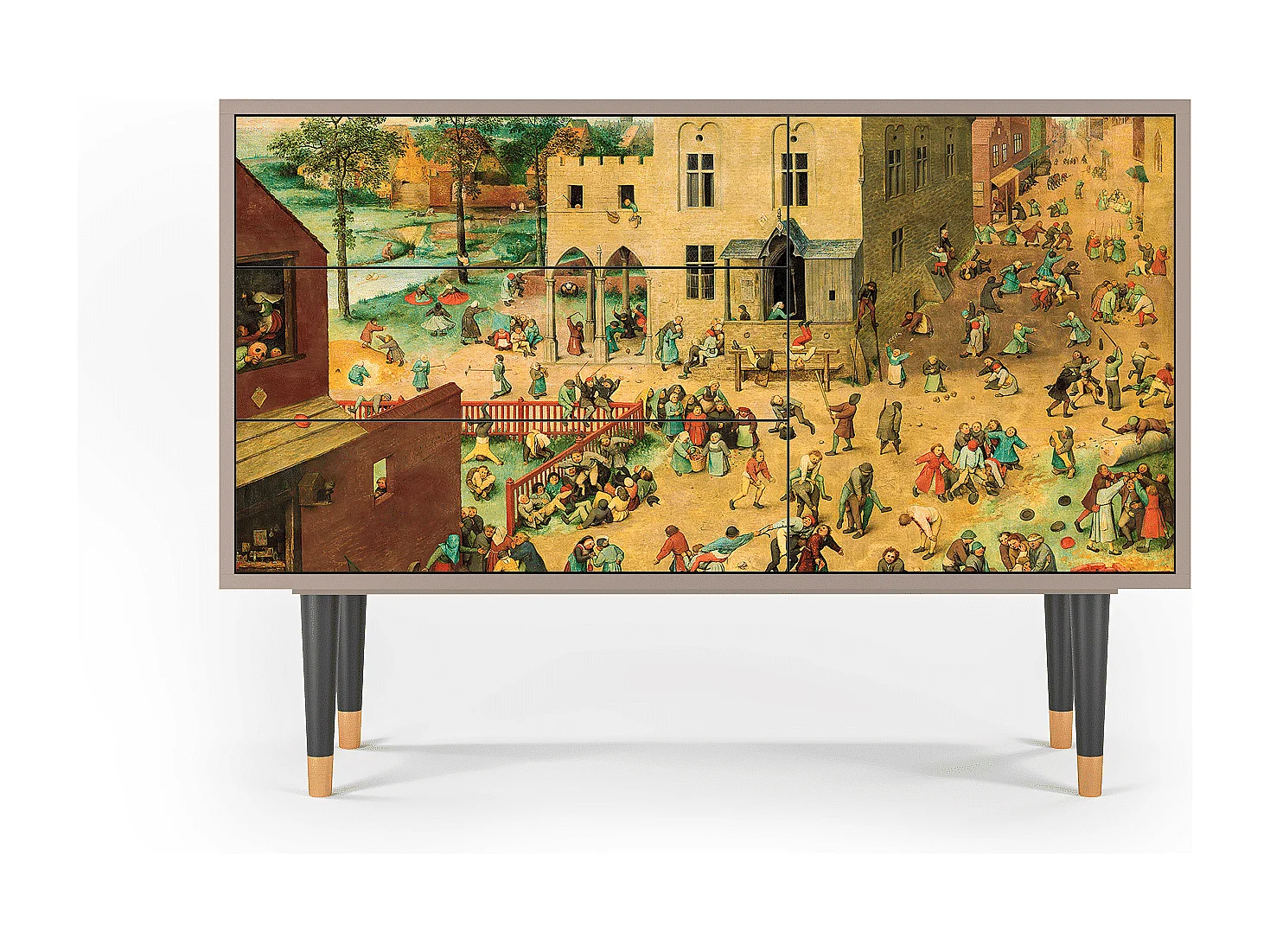 Aparador - 115х84х41 cm - S3 - Children Games, Latte