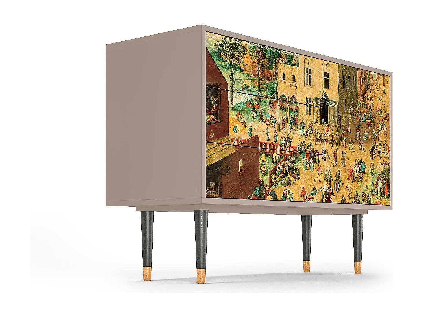 Aparador - 115х84х41 cm - S3 - Children Games, Latte