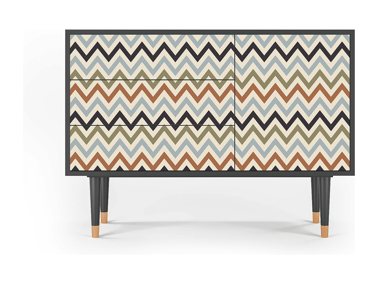 Aparador - 115х84х41 cm - S3 - Bright Ripple, Antracite