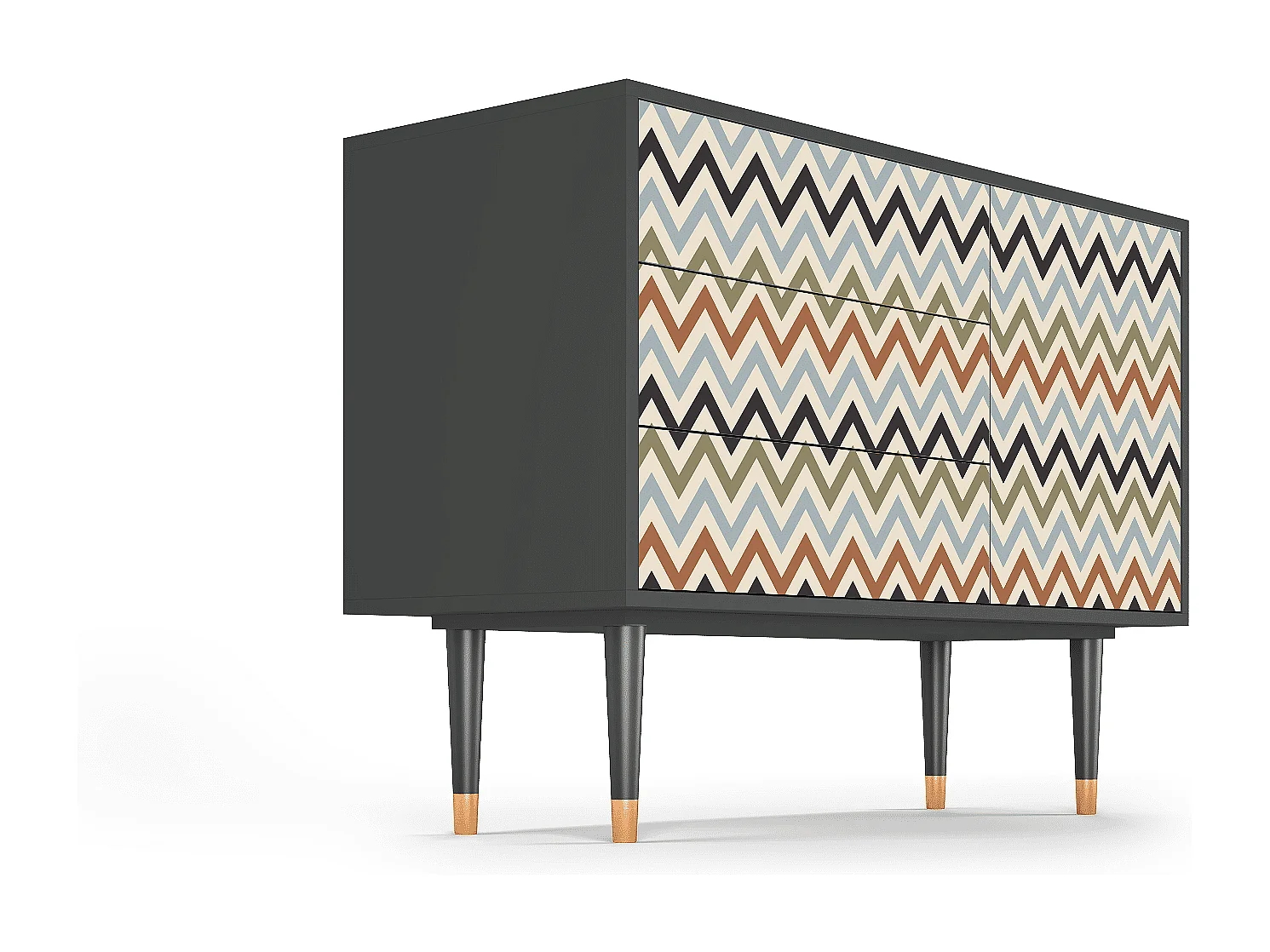 Aparador - 115х84х41 cm - S3 - Bright Ripple, Antracite