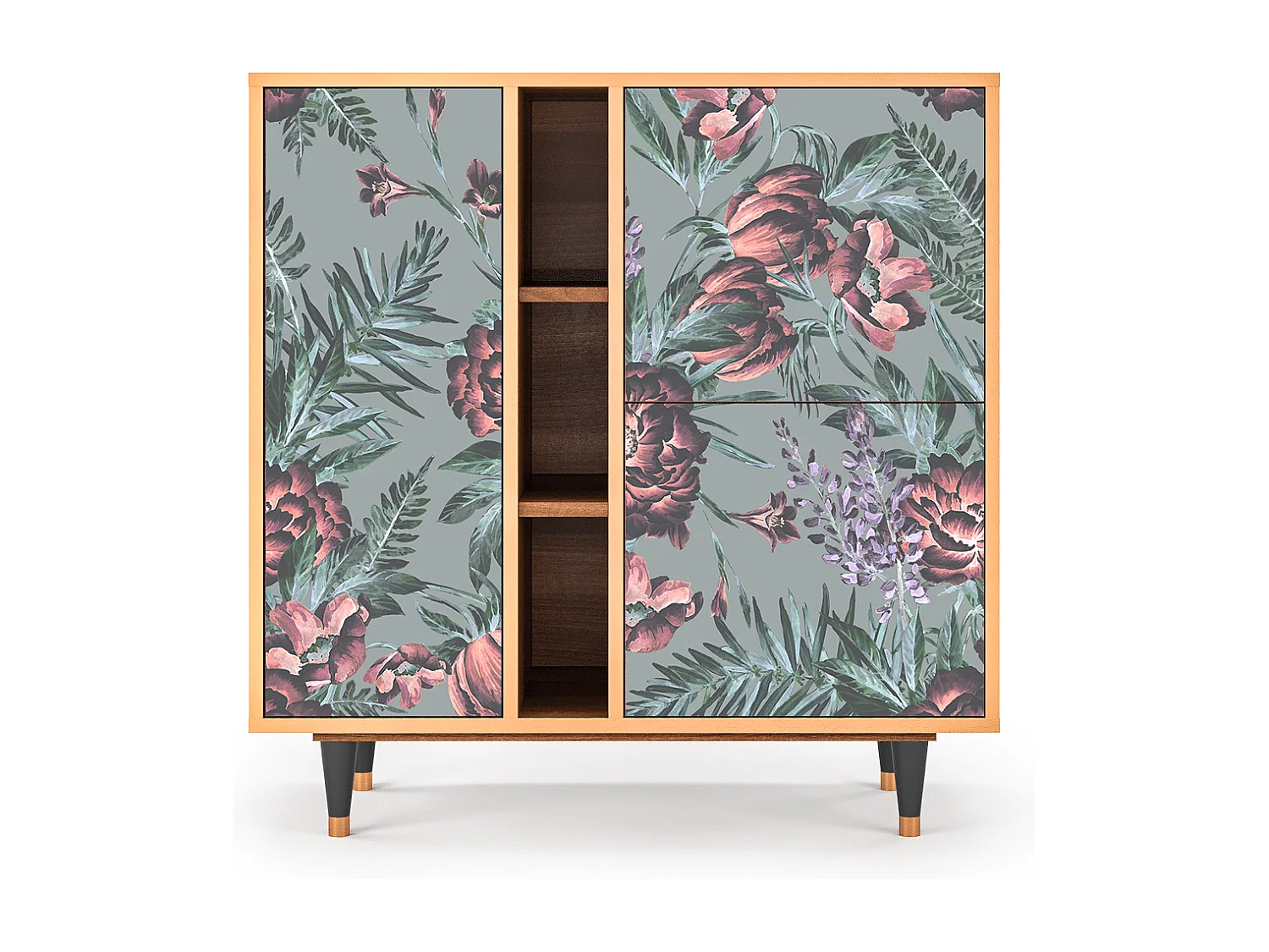 Buffet - 94х96х41 cm - BS5 - Light Peonies, Noyer