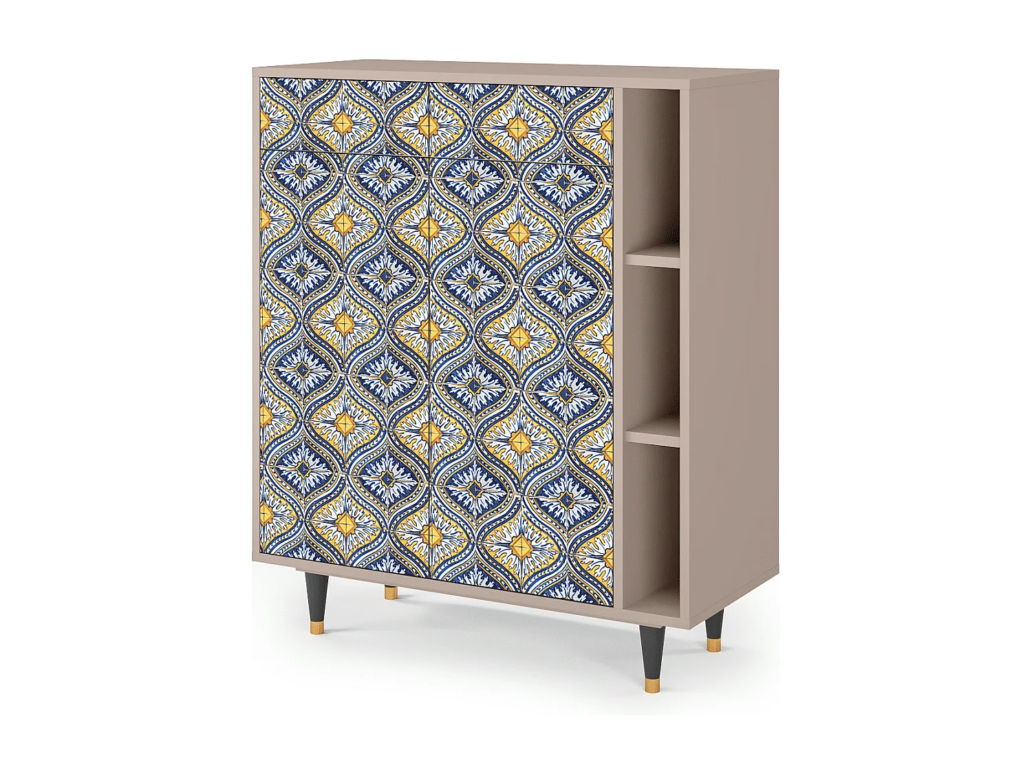 Buffet - 96х110х41 cm - BS6 - Illusory Pattern, Latte