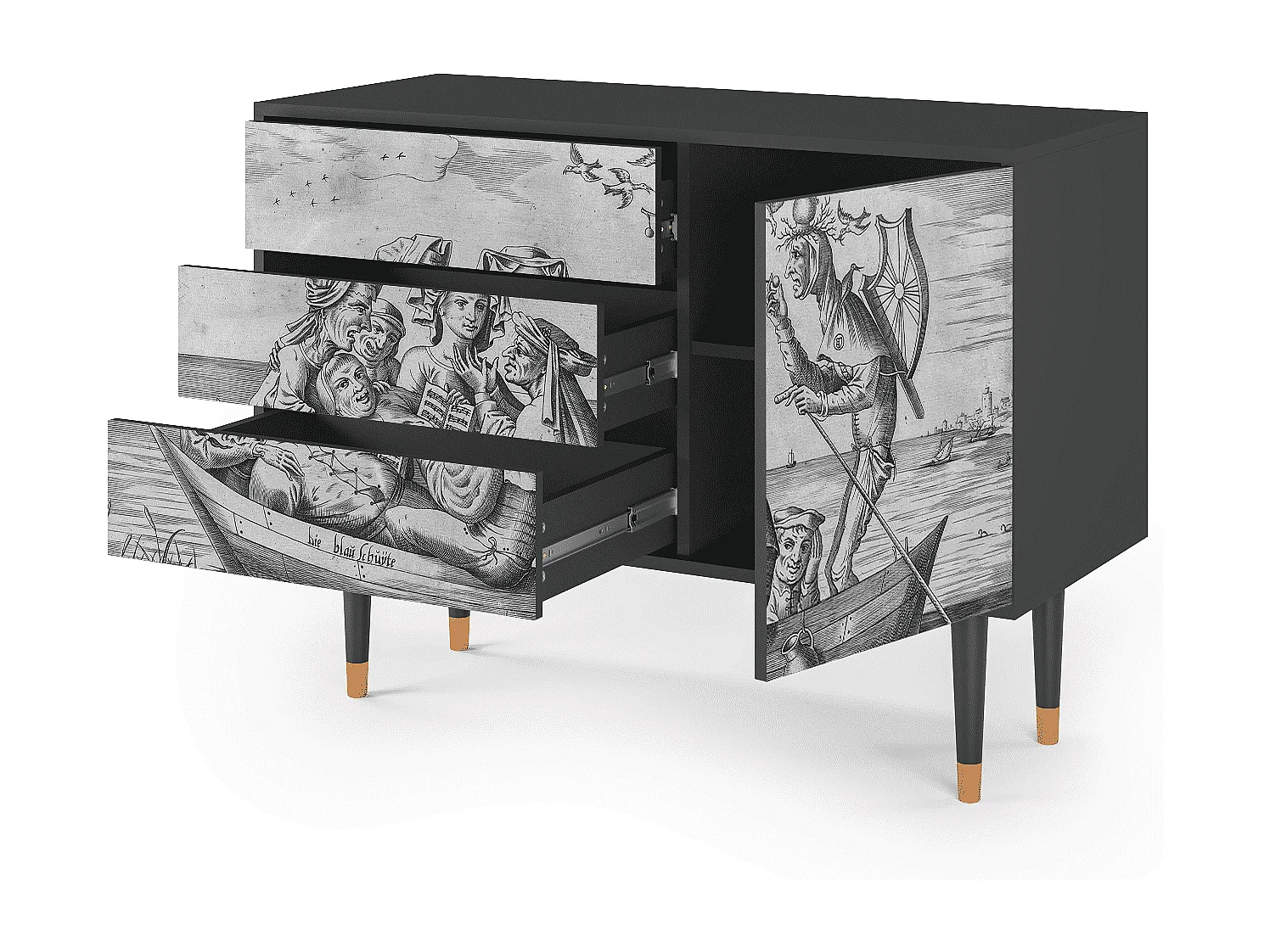 Buffet - 115х84х41 cm - S3 - Blau Schuyte, Anthracite