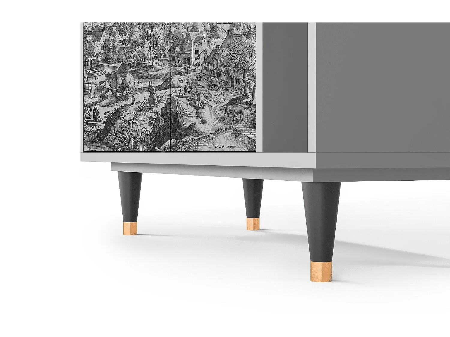 Buffet - 96х110х41 cm - BS6 - Bird Dropping, Gris