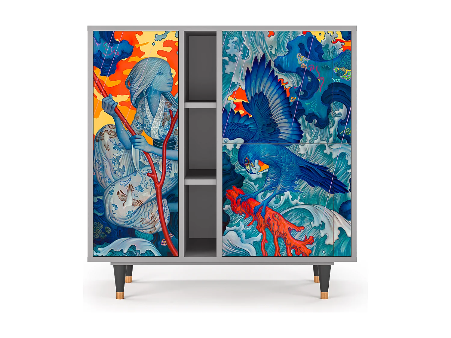 Buffet - 94х96х41 cm - BS5 - The Girl - James Jean, Gris