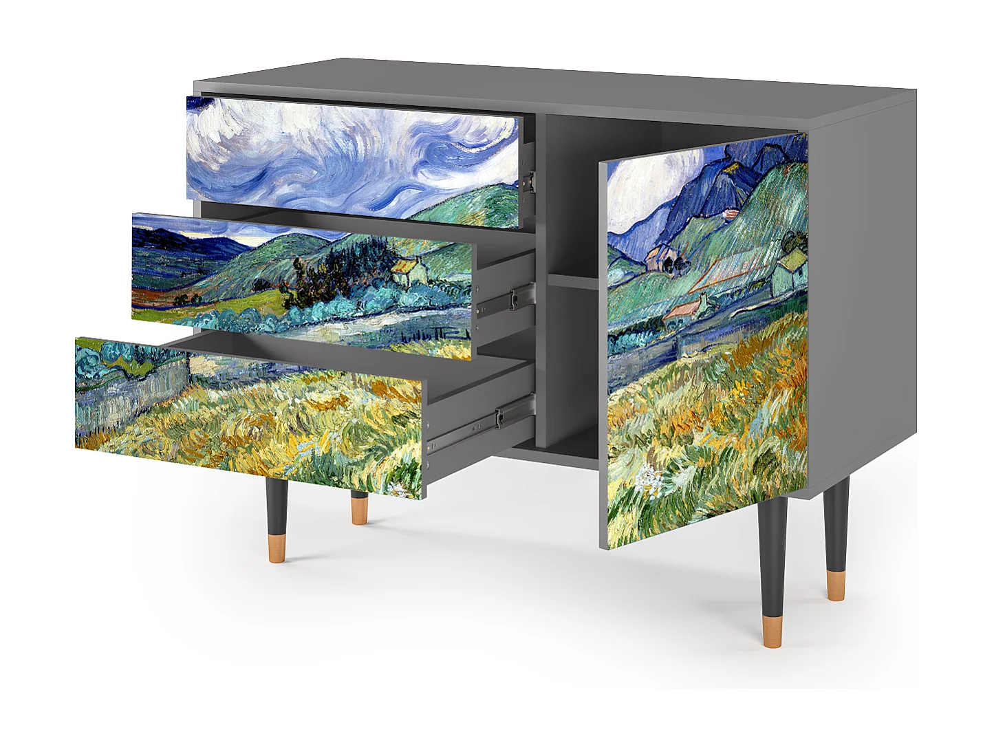 Credenza - 115х84х41 cm - S3 - Landscape, Grigio