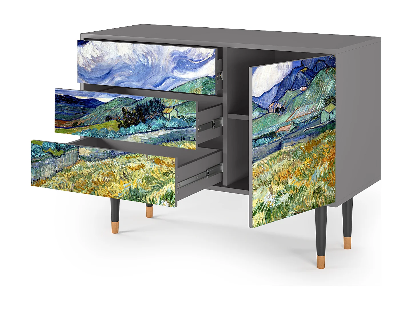 Credenza - 115х84х41 cm - S3 - Landscape, Grigio