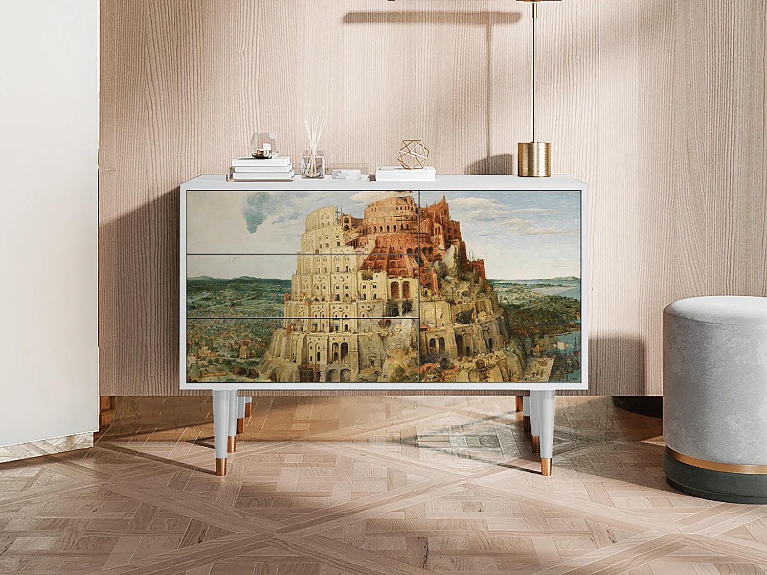 Dressoir - 115х84х41 cm - S3 - Elder The Tower, Wit