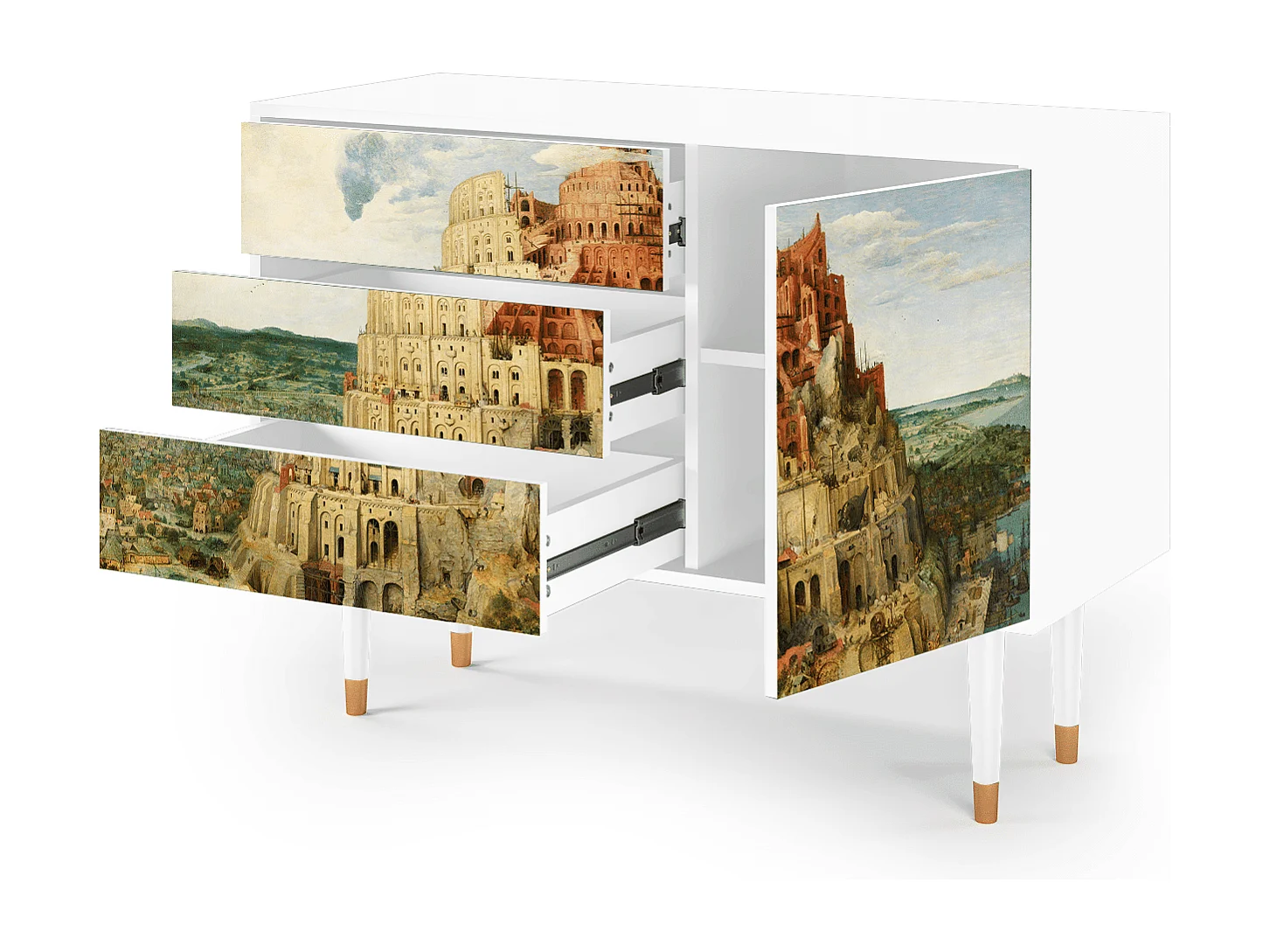 Buffet - 115х84х41 cm - S3 - Elder The Tower, Blanc