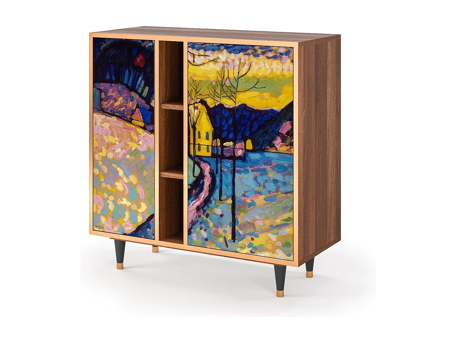 Buffet - 94х96х41 cm - BS5 - Winter Landscape, Noyer