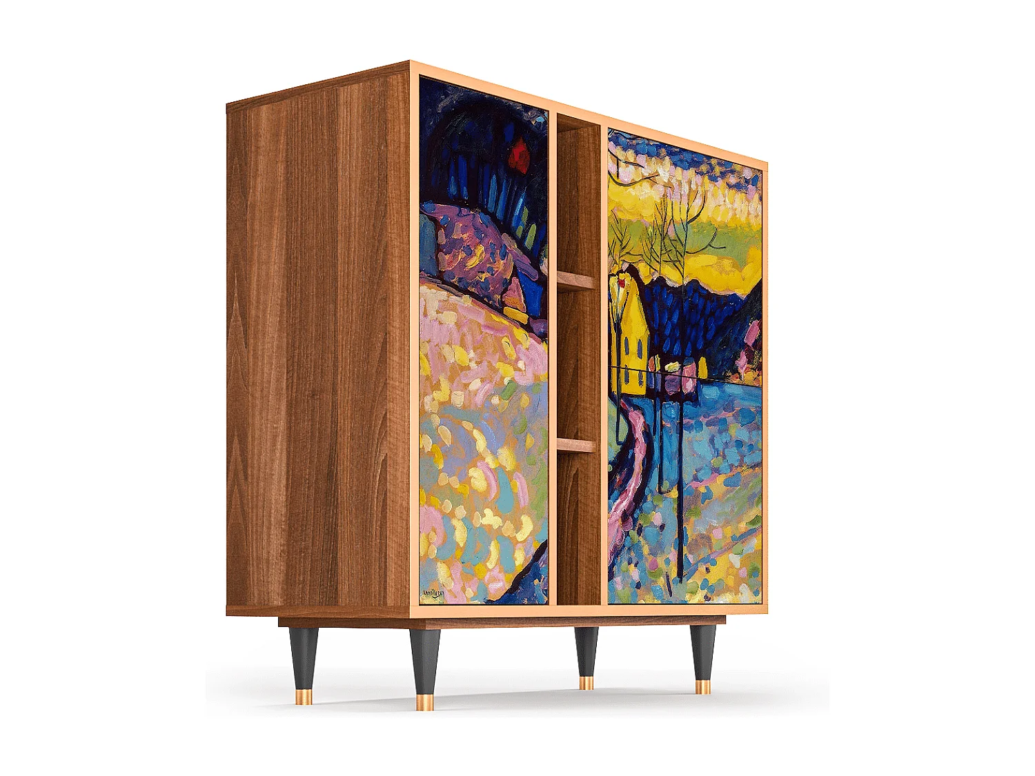 Buffet - 94х96х41 cm - BS5 - Winter Landscape, Noyer