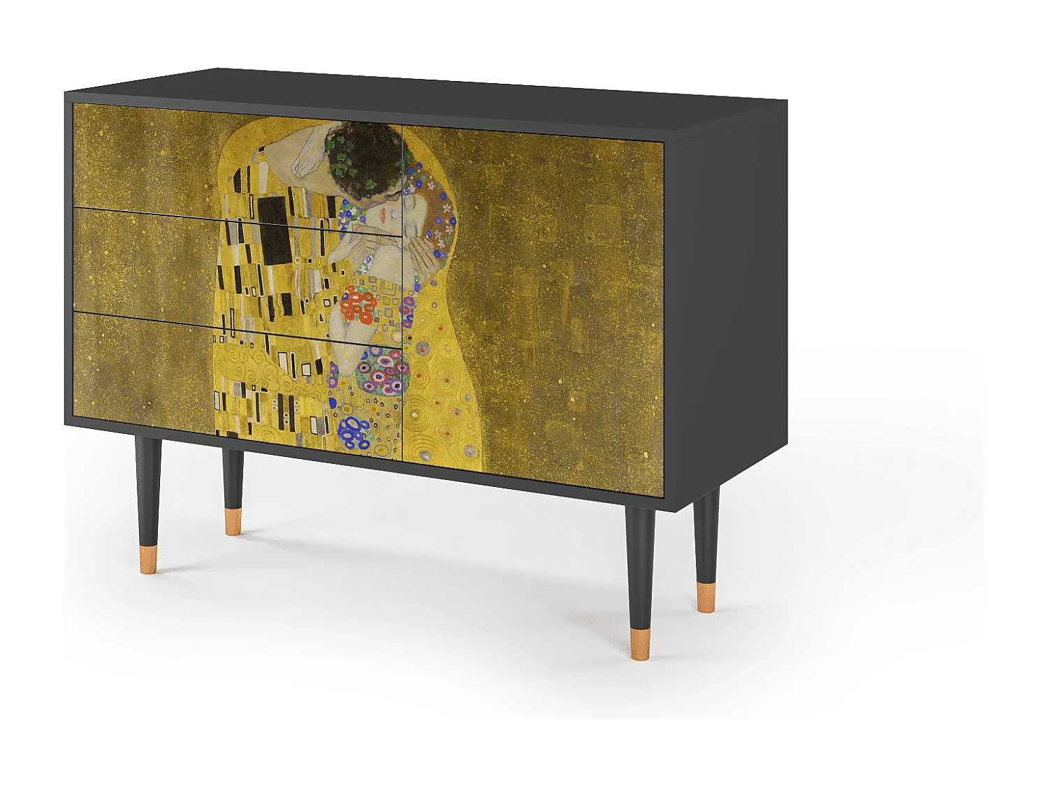 Dressoir - 115х84х41 cm - S3 - The Kiss by Klimt , Antraciet