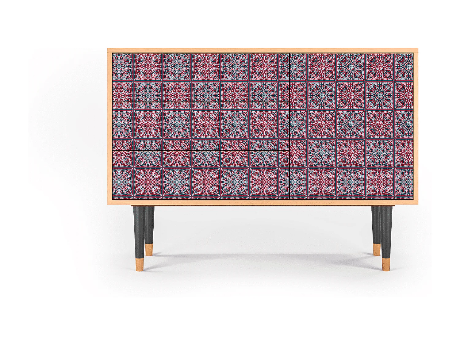 Kredens - 115х84х41 cm - S3 - Riviera Mosaic, Orzech