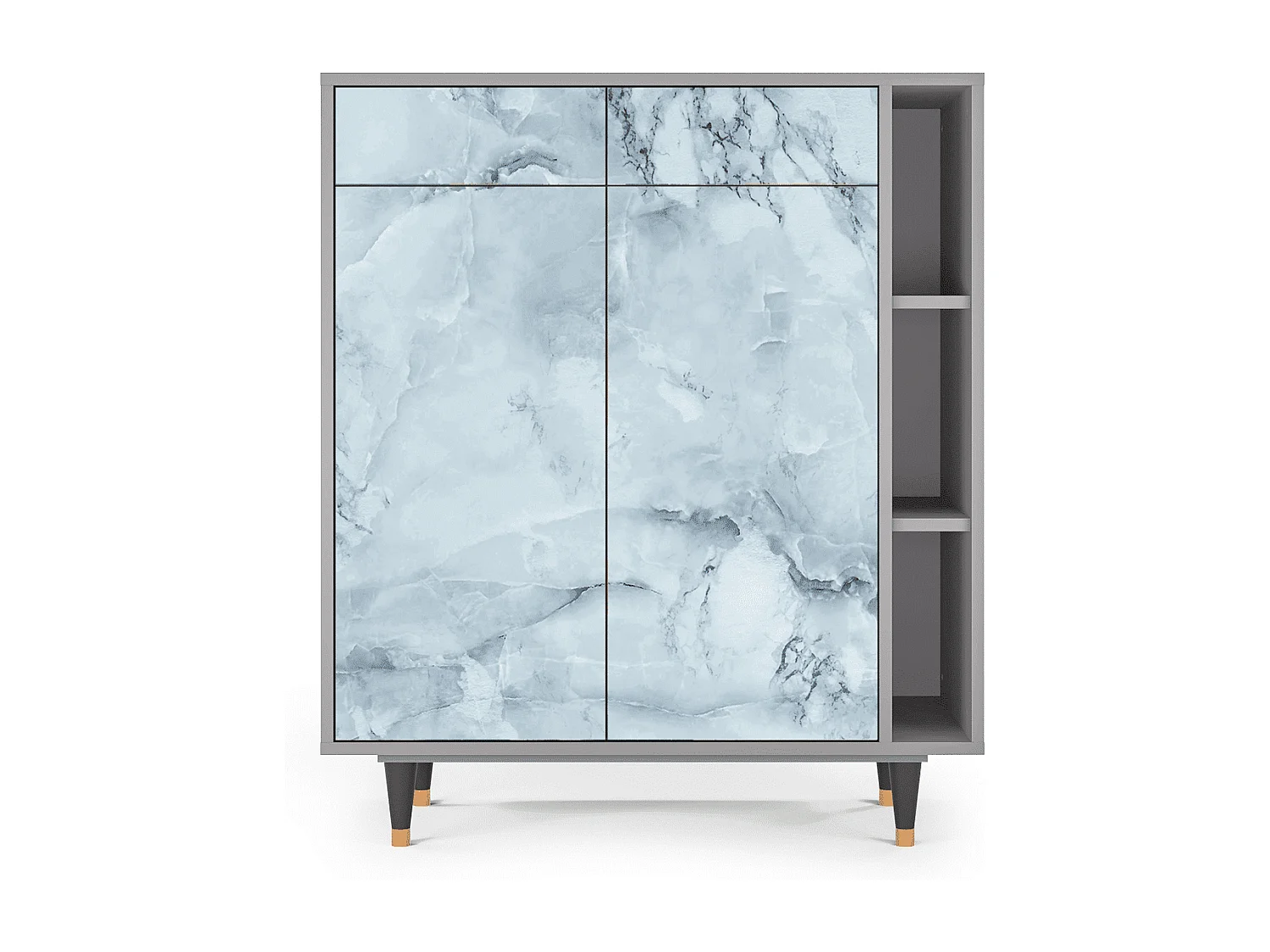 Dressoir - 96х110х41 cm - BS6 - Glacial Colour, Grijs