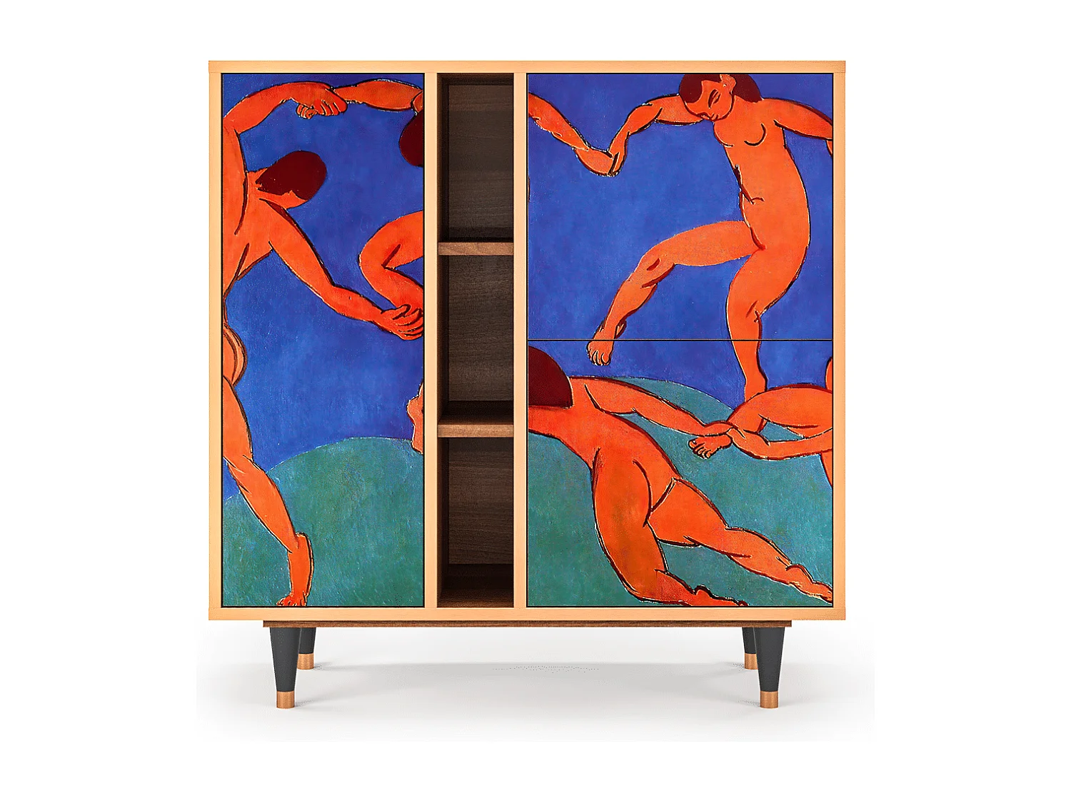 Kredens - 94х96х41 cm - BS5 - The Dance by Matisse , Orzech