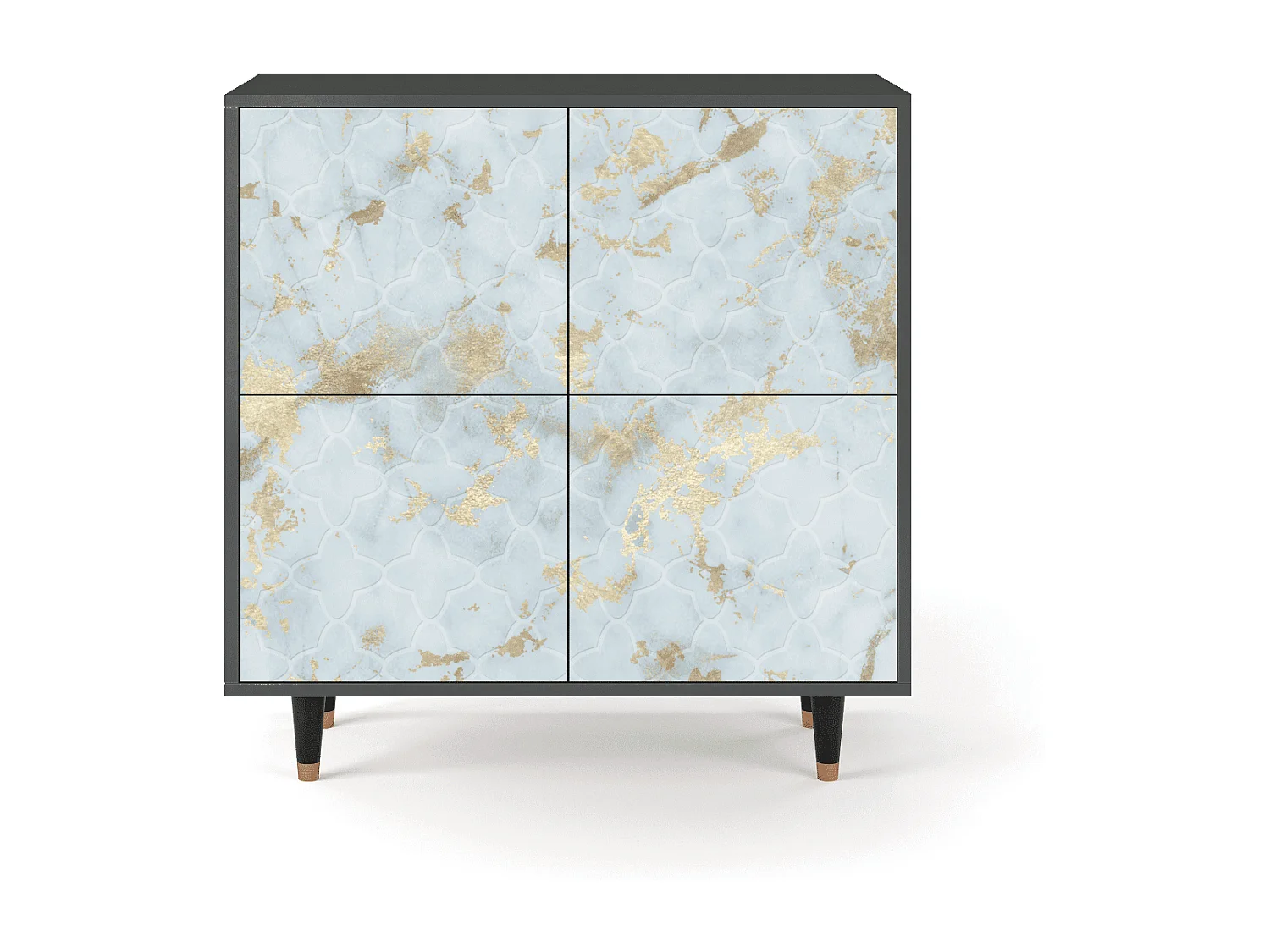Buffet - 94x96x48 cm - BS3 - Golden Waves, Anthracite