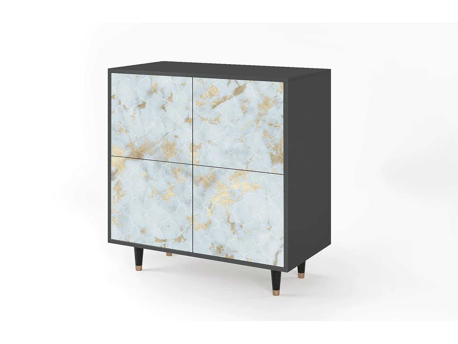 Buffet - 94x96x48 cm - BS3 - Golden Waves, Anthracite