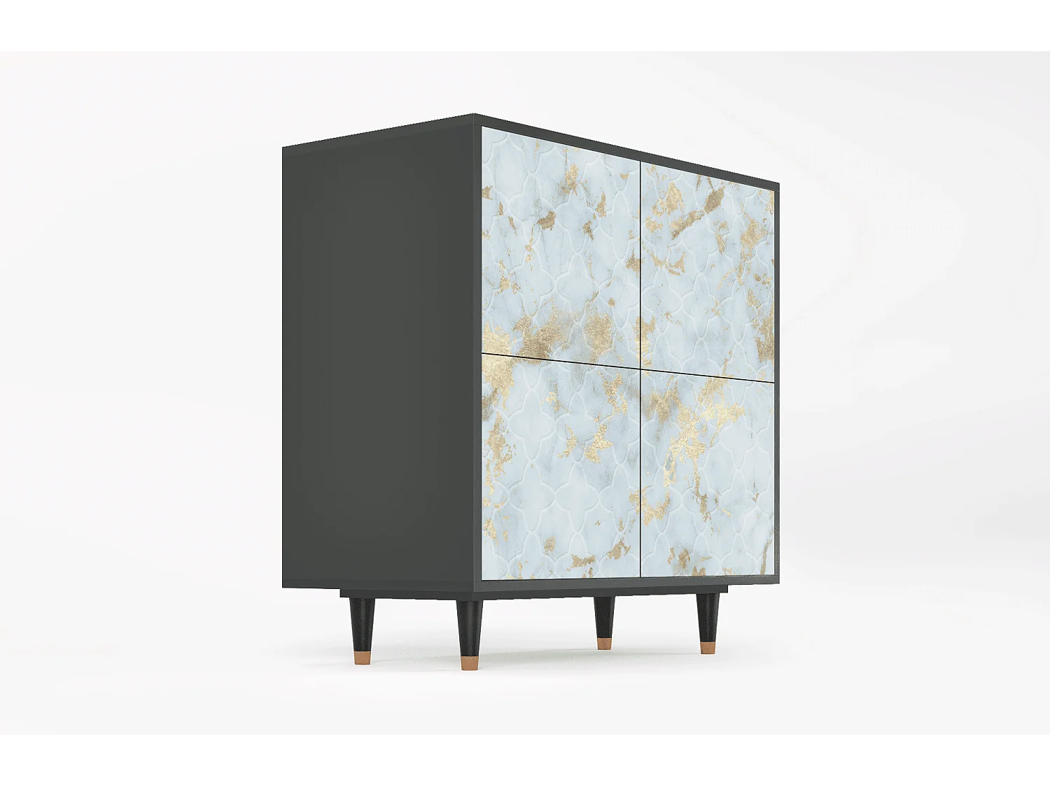 Sideboard - 94x96x48 cm - BS3 - Golden Waves, Anthrazit