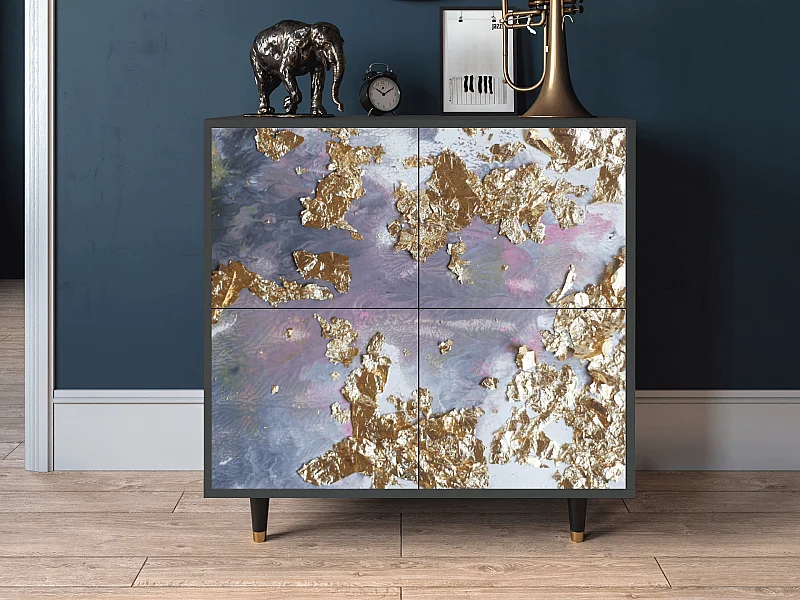 Kredens - 94x96x48 cm - BS3 - Planet Earth, Antracyt