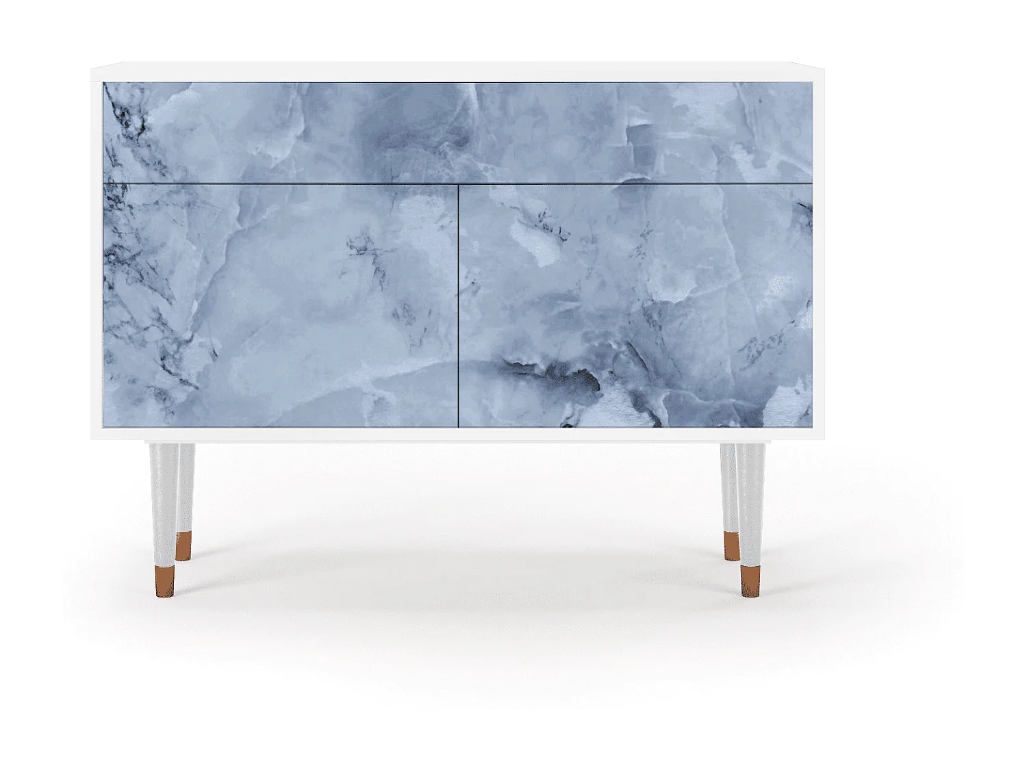 Buffet - 115x85x48 cm - BS4 - Feather Ice, Blanc