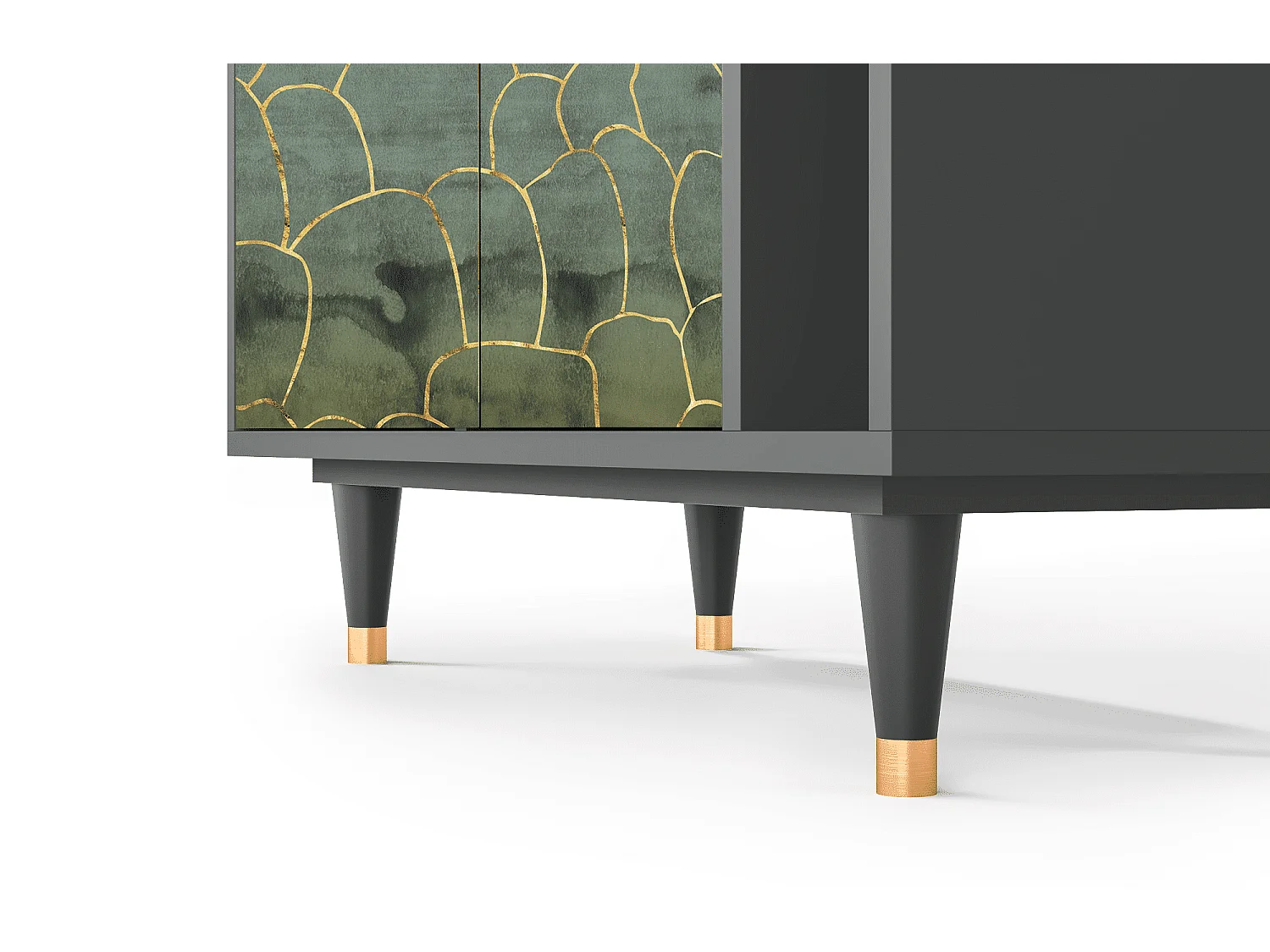 Dressoir - 96х110х41 cm - BS6 - Magnificent Water Lily, Antraciet