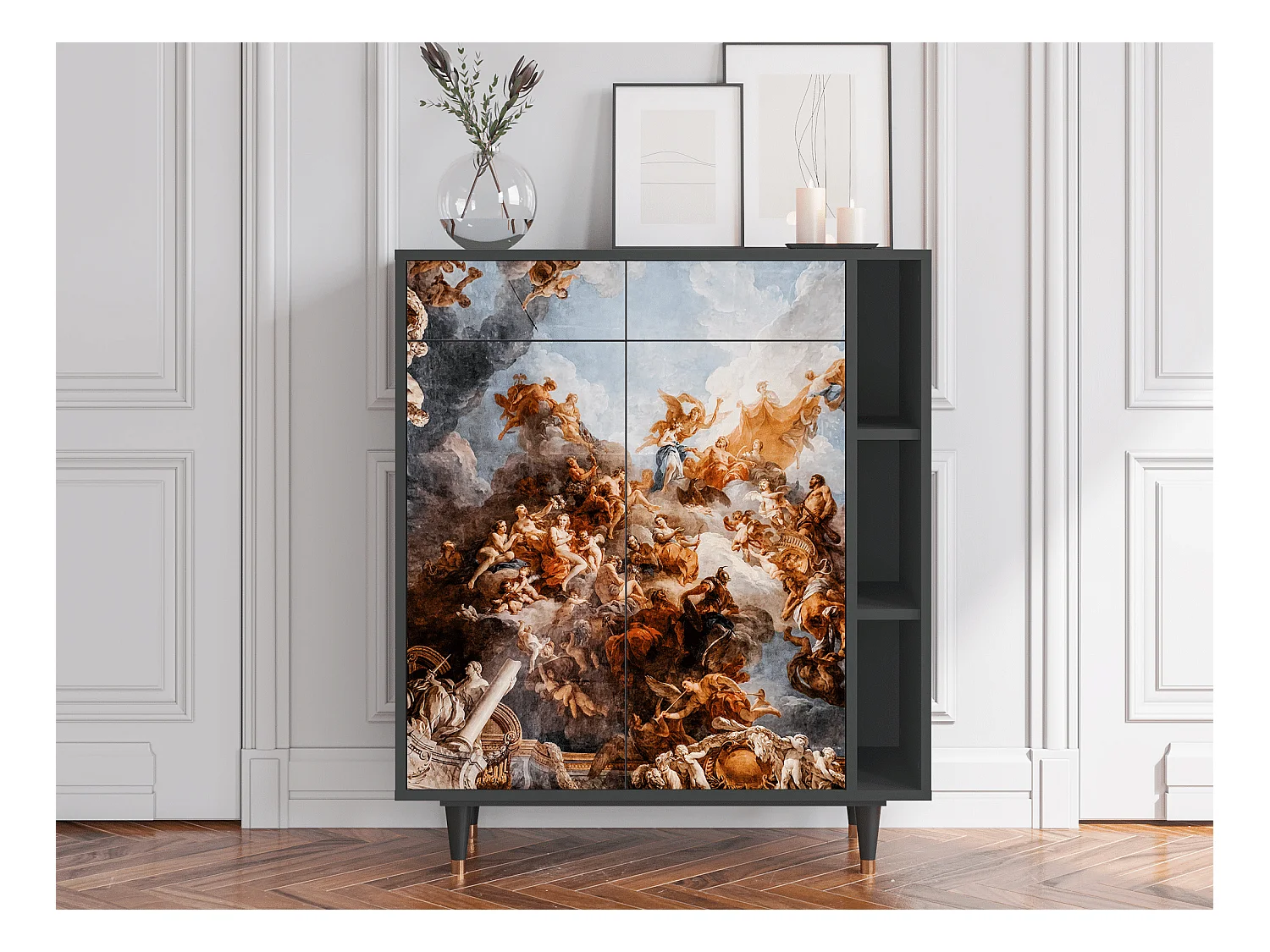 Sideboard - 96х110х41 cm - BS6 - Versailles, Anthrazit