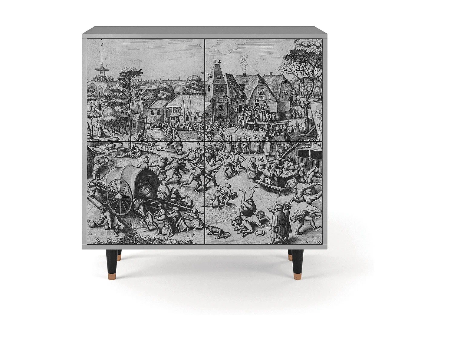 Buffet - 94x96x48 cm - BS3 - The Festival of Saint, Gris
