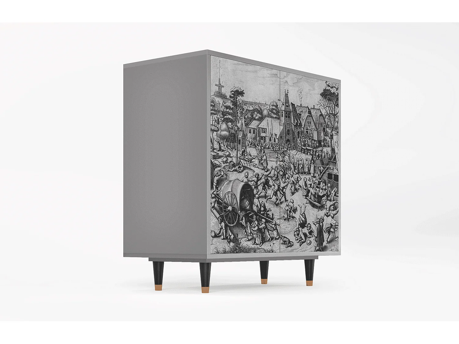Buffet - 94x96x48 cm - BS3 - The Festival of Saint, Gris