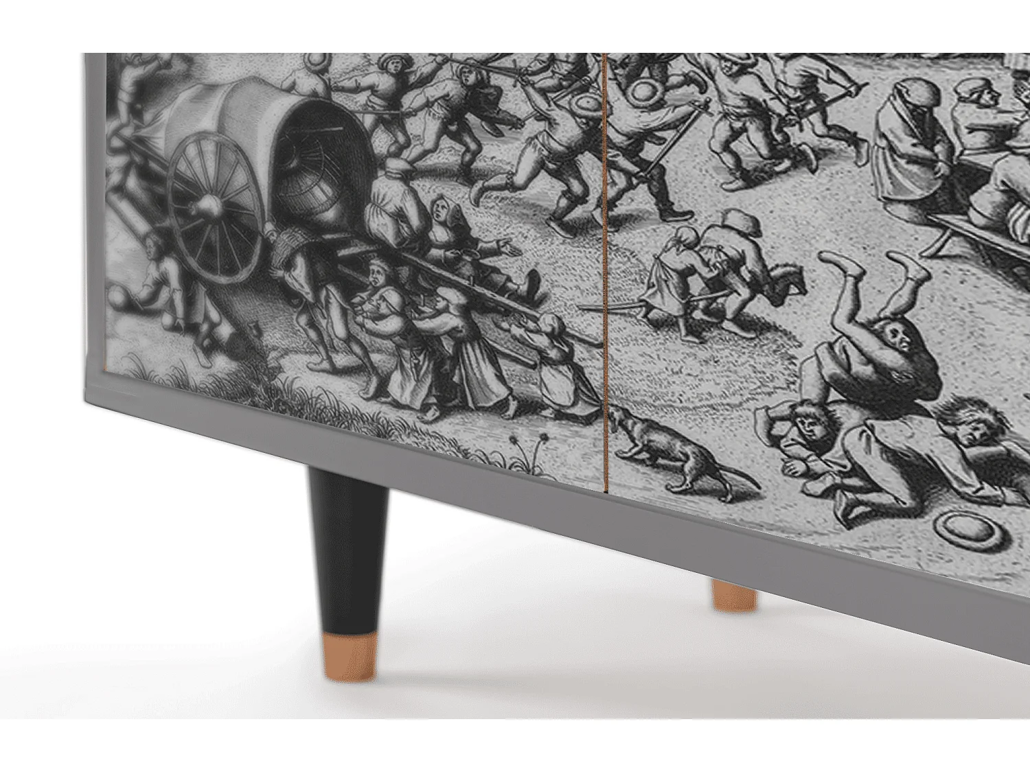 Buffet - 94x96x48 cm - BS3 - The Festival of Saint, Gris