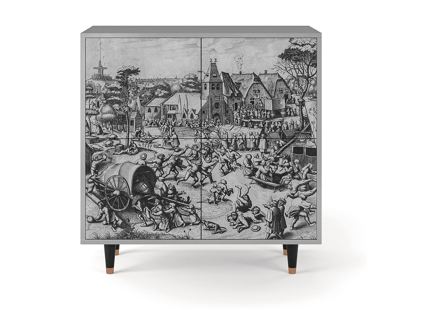 Buffet - 94x96x48 cm - BS3 - The Festival of Saint, Gris