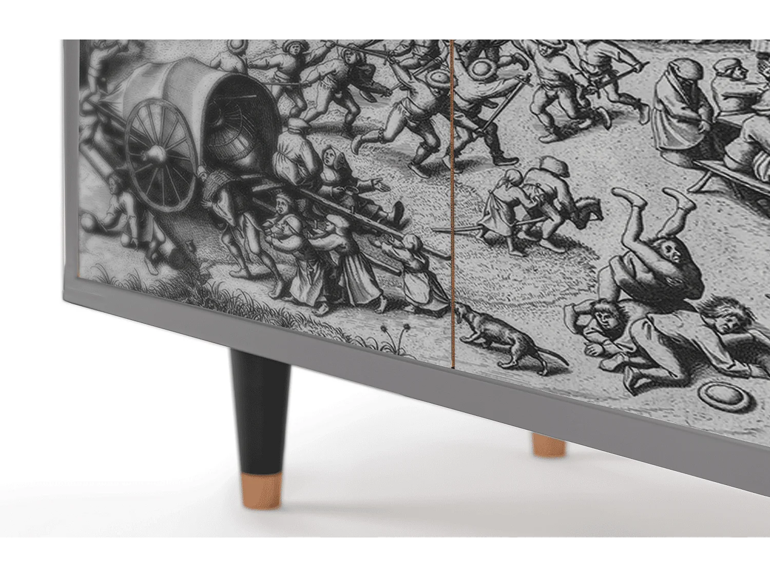 Buffet - 94x96x48 cm - BS3 - The Festival of Saint, Gris