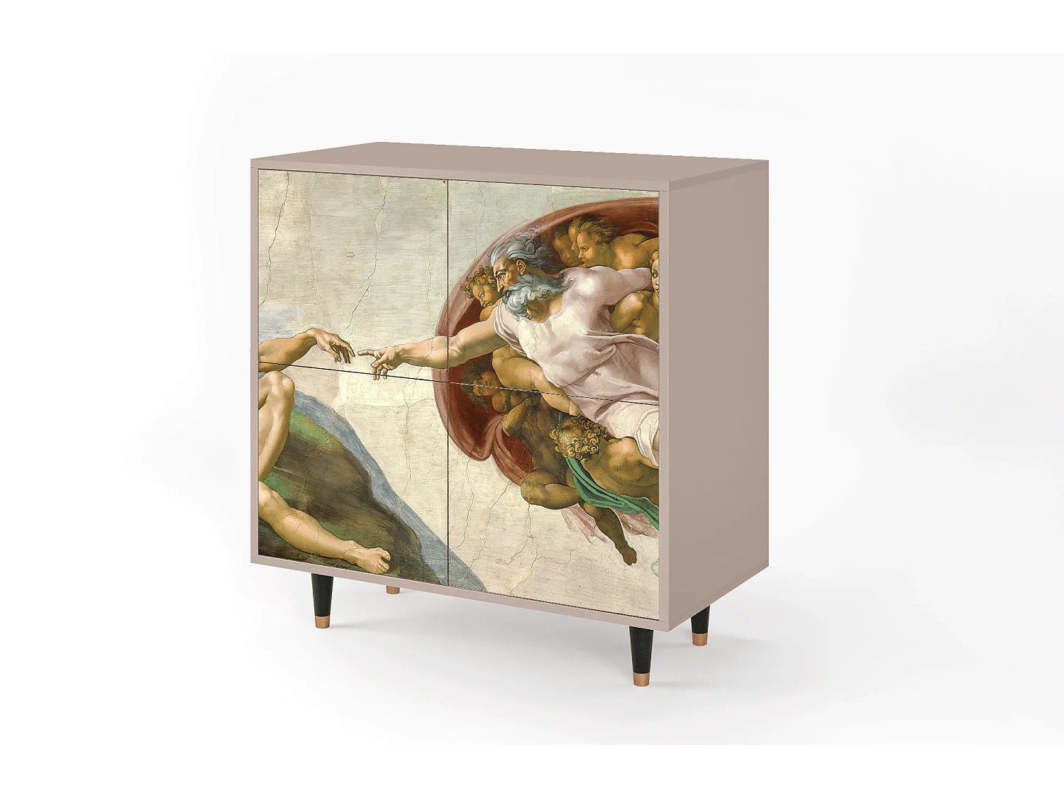 Aparador - 94x96x48 cm - BS3 - The Creation of Adam, Latte